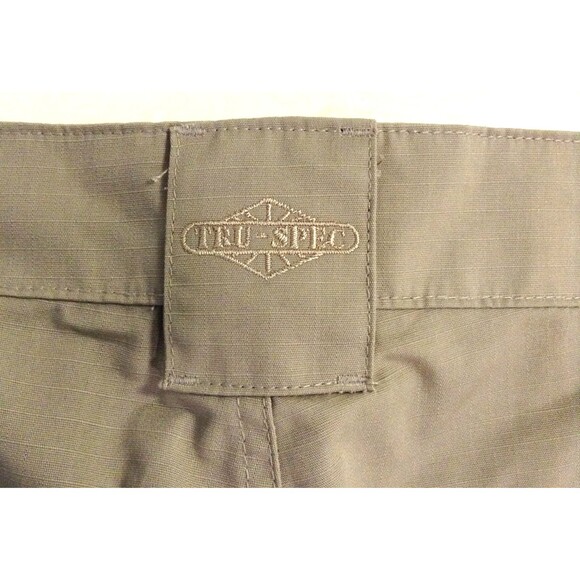 Tru-Spec Tactical Pants Mens 38x27 Khaki 24-7 Series Cargo Ripstop Double Knee - Picture 7 of 10